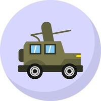 jeep vlak bubbel icoon vector