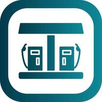 gas- station glyph helling hoek icoon vector