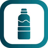 water fles glyph helling hoek icoon vector