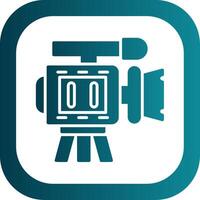 camera glyph helling hoek icoon vector