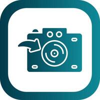 camera glyph helling hoek icoon vector