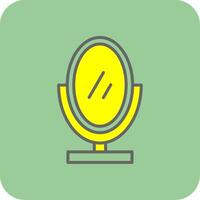 spiegel gevulde geel icoon vector