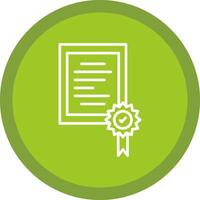 certificaat lijn multi cirkel icoon vector