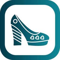 schoenen glyph helling hoek icoon vector