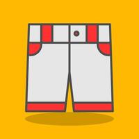 shorts gevulde schaduw icoon vector