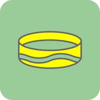 armband glyph helling hoek icoon vector