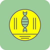 dna strand glyph helling hoek icoon vector