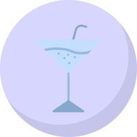 martini vlak bubbel icoon vector