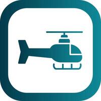 helikopter glyph helling hoek icoon vector