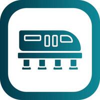 monorail glyph helling hoek icoon vector