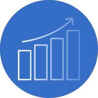 gegevens analytics vlak bubbel icoon vector