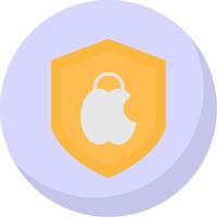 Mac veiligheid vlak bubbel icoon vector