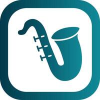 sax glyph helling hoek icoon vector