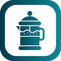 koffie filter glyph helling hoek icoon vector