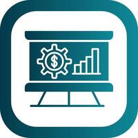 geld analytics glyph helling hoek icoon vector