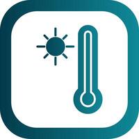 thermometer glyph helling hoek icoon vector