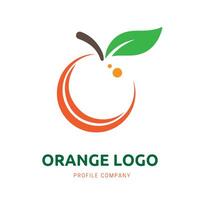 oranje logo ontwerp voor merk bedrijf of identiteit vector