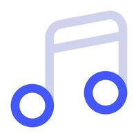 muziek- Notitie icoon voor web, app, infografisch, enz vector