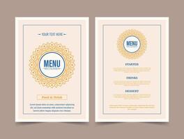 kleurrijk restaurant menu lay-out ontwerp vector
