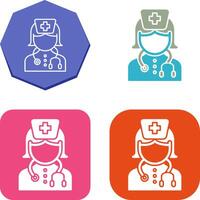 verpleegster icoon ontwerp vector