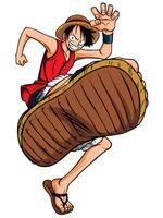 een stuk luffy trap vector