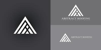 abstract eerste driehoek brief ar of ra logo in wit kleur geïsoleerd Aan meerdere achtergrond kleuren. de logo is geschikt voor eigendom en dakbedekking bedrijf icoon logo ontwerp inspiratie Sjablonen. vector