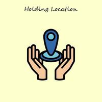 Holding plaats illustratie vector