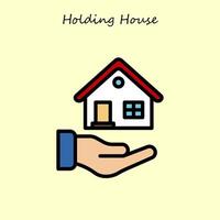 Holding huis illustratie vector