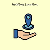 Holding plaats illustratie vector