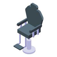 winkel kapper stoel icoon isometrische . nieuw model- vector
