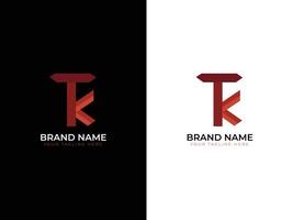 tk modern bedrijf logo ontwerp vector