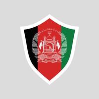 afghanistan vlag in schild vorm vector
