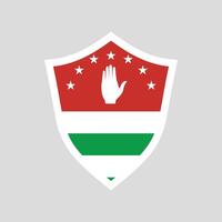 Abchazië vlag schild vector
