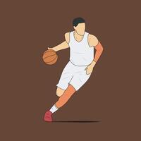 basketbal spelers, sport- vector