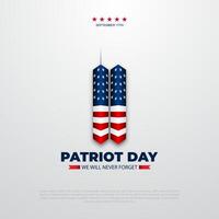 patriot dag september 11e achtergrond illustratie vector
