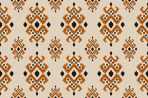 ikat tribal Indisch naadloos patroon. etnisch aztec kleding stof tapijt mandala ornament inheems boho chevron textiel.geometrisch Afrikaanse Amerikaans oosters traditioneel illustraties. borduurwerk stijl. vector