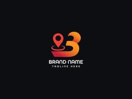 letter b draadloos logo-ontwerp vector