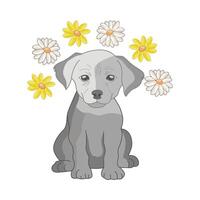 illustratie van hond vector