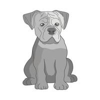 illustratie van hond vector