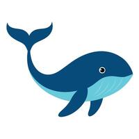 walvis vlak stijl clip art kunst illustratie vector