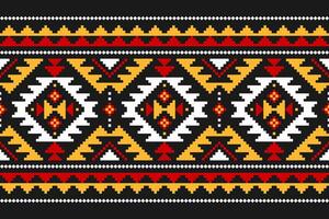 meetkundig etnisch naadloos patroon traditioneel. Amerikaans, Mexicaans stijl. aztec tribal ornament afdrukken. ontwerp voor achtergrond, behang, illustratie, kleding stof, kleding, tapijt, batik, borduurwerk. vector