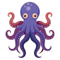 Octopus vlak stijl illustratie vector