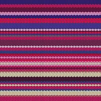 een bekleed textiel van deken strepen in naadloos patronen en structuur stijl. kleurrijk vormen traditioneel patroon Aan donker achtergrond gebruikt voor mode en kleren vector