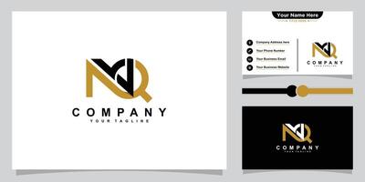 nq brief logo ontwerp luxe. qn monogram initialen brief logo concept. nq icoon ontwerp. vector