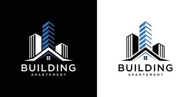 gebouw logo ontwerp architectuur inspiratie, illustratie vector