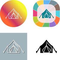 tent icoon ontwerp vector