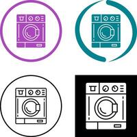 het wassen machine icoon ontwerp vector