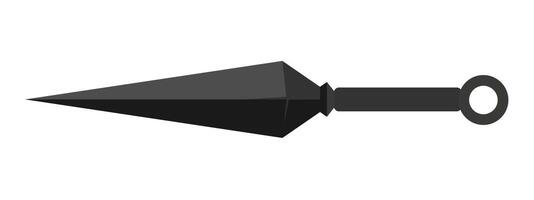 kunai de legendarisch wapen van de Ninja vector