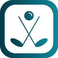 golf glyph helling hoek icoon vector