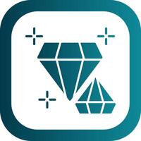 diamant glyph helling hoek icoon vector